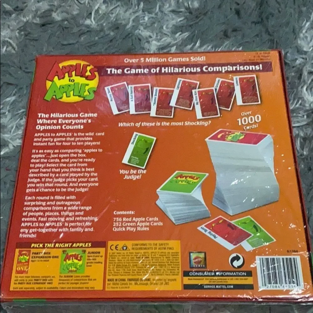 Apples to Apples 2007 new sealed board game NWT